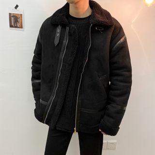 Plain Shearling Coat