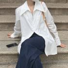 Collared Zip-up Shirt