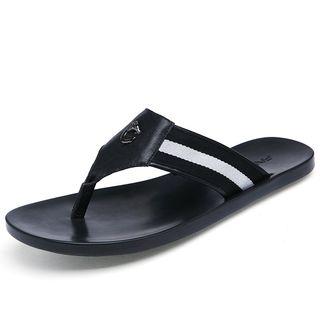 Striped Flip Flops
