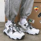 Snap Buckle Platform Sneakers