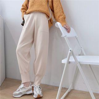 Gathered Cuff Knit Pants
