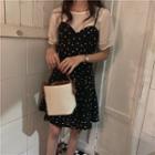 Short-sleeve T-shirt / Printed Strappy Dress