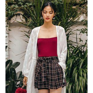 Spaghetti Strap Square-neck Top