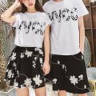 Couple Matching Short-sleeve T-shirt / Shorts / Skirt / Set