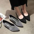 Matte Pointed Flats