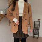 Handmade Double-breasted Woolen Jacket