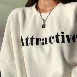 Attractive Faux-fur Oversized Pullover