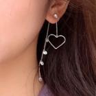 Rhinestone Wirework Heart Dangle Earring
