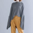 Ribbed Sweater Dark Gray - One Size