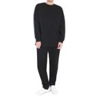 Plus Size Set: Brushed-fleece Lined Sweatshirt + Sweatpants