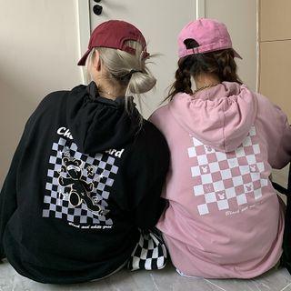 Checkered Panel Hoodie
