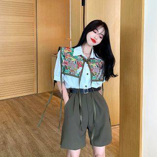 Short-sleeve Shirt / Shawl / Shorts / Set