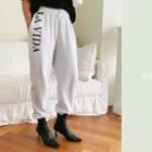 Letter Print Jogger Sweatpants