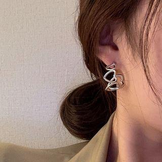 Heart Half-hoop Earring