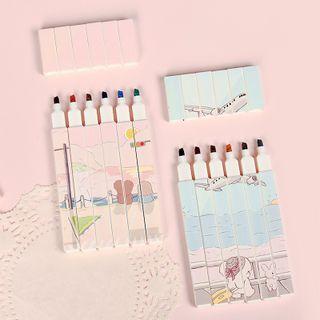 Set Of 6: Cartoon Highlighter