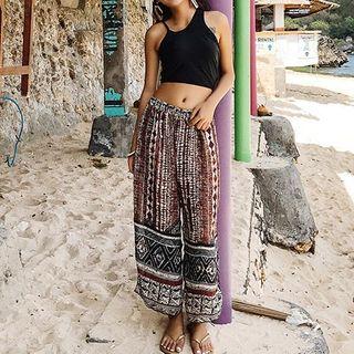 Set: Print Asymmetrical Bikini + Print Pants