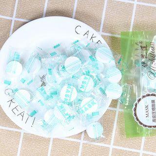 Set Of 50: Compressed Face Mask Sheet Set - White - One Size