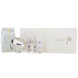 The History Of Whoo - Gongjinhyang Seol Radiant White Moisture Cushion Foundation Special Set #21: Cushion Foundation Spf50+ Pa+++ With Refill + Balancer 20ml + Emulsion 20ml + Bb Sun Spf45 Pa+++ 6ml 5pcs