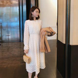 Long Sleeve Floral Midi Dress