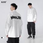Lettering Half Zip Overhead Jacket
