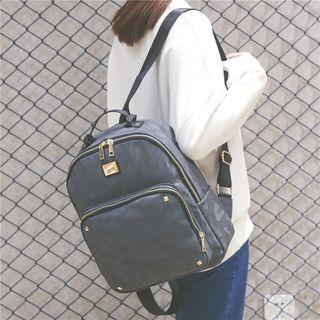 Camo Printed Nylon Backpack