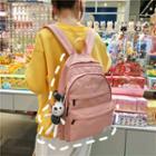 Lettering Lightweight Backpack / Bag Charm / Set