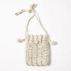 Crochet-knit Mini Shoulder Bag