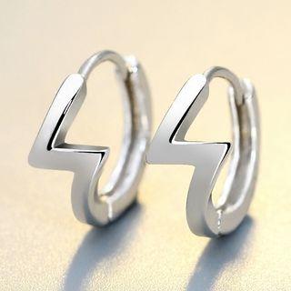 925 Sterling Silver Lightning Earrings