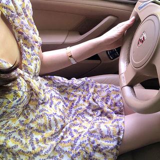 Ruffle-trim Wrap Minidress