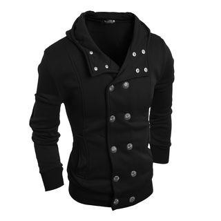 Double Breasted Long Sleeve Hoodie