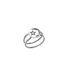 925 Sterling Silver Star Layered Ring Ring - Star - One Size