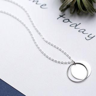 Hoop Circular Disc Necklace