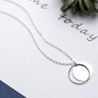 Hoop Circular Disc Necklace