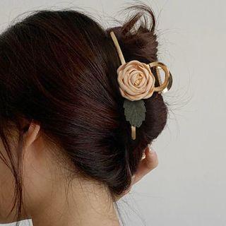 Floral Hair Claw 1 Pc - Pink - One Size