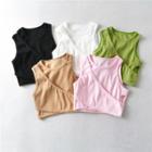 Asymmetrical Cut-out Crop Tank Top