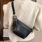 Chain Faux Leather Sling Bag
