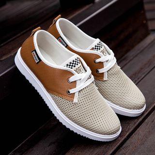 Mesh Lace-up Shoes