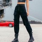 High-waist Multi-pockets Jogger Pants
