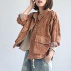 Checker Zip Cargo Jacket