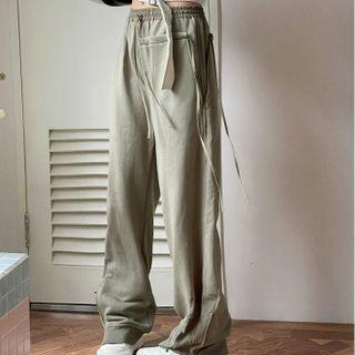 Plain Zip Sweatpants / Denim Cropped Jacket / Hoodie