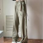 Plain Zip Sweatpants / Denim Cropped Jacket / Hoodie