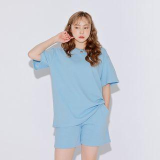 Crew-neck Plain T-shirt (7 Pastel Colors)