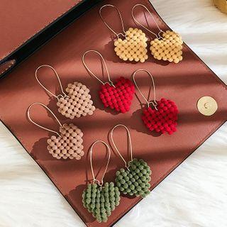 Heart Yarn Dangle Earring