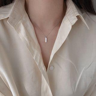 925 Sterling Silver Tag Pendant Necklace