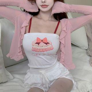 Light Jacket / Camisole Top / Shorts