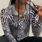 Zebra Printed Blouse