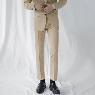 Slim Straight-cut Dress Pants