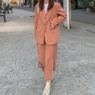 Plain Blazer / Slit Skirt