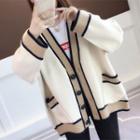 Long-sleeve Knit Sweater Jacket