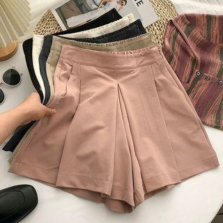 High-waist A-line Casual Wide Leg Shorts